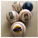 S2 - FIVE SOUVENIR BASEBALLS (H160)
