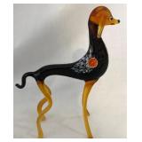 S2 - MURANO ART GLASS DOG FIGURINE (L62)