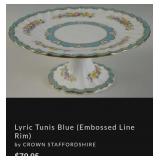 S2 - ELEGANT FLORAL PEDESTAL PLATTER (L79)