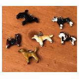 S2 - LOT OF SIX DOG CHARMS (H209)