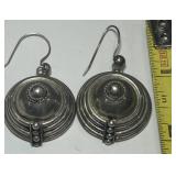 STERLING SILVER EARRINGS 11.40GRS