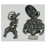 2 STERLING SILVER PENDANTS 7.90GRS
