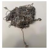 S2 - CLUSTER OF TANGLED STERLING SILVER CHAINS