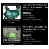S2 - DECORATIVE GLASS CHICKEN DISHES (L8)