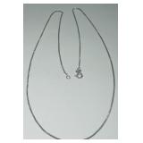 STERLING SILVER 24INCH BOX CHAIN 3.50GRS