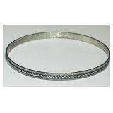 STERLING SILVER BANGLE BRACELET 9.00GRS
