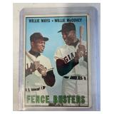 J2 -WILLIE MAYS/ WILLIW McCOVEY FENCE BUSTERS CARD