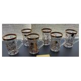 J2 - VINTAGE ITALIAN LAVORATO A MANO GLASS MUGS