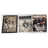 J2 - THREE OAKLAND RAIDERS  BOOKS (L197)