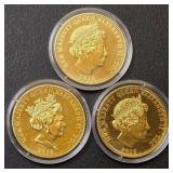 J2 - 2015 & 2016 BRITISH ONE CROWN COINS (L250)