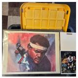 J2 - VINTAGE WALTER PAYTON SIGNED POSTER (L273)