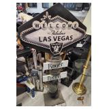J2 - 50"T WELCOME LV RAIDER NATION SIGN POST