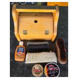 J2 - SHOE SHINE BOX WITH CONTENTS (G111)
