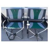 J2 - TWO FOLDING CANVAS CHAIRS (G179)