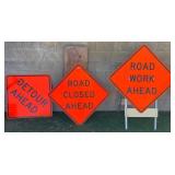 J2 - THREE ROAD CONDITION SIGNS (Y110)
