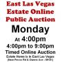 Mon.@4pm - East Las Vegas Estate Online Public Auction 10/5