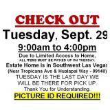 AUCTION PICK UP DAY & HOURS
