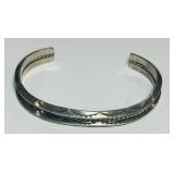 STERLING SILVER CUFF BRACELET 22.60GRS