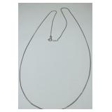 STERLING SILVER 24INCH BOX CHAIN 2.50GRS