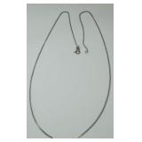 STERLING SILVER 19INCH BOX CHAIN 2.00GRS