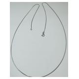 STERLING SILVER 24INCH BOX CHAIN 2.50GRS