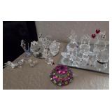J4 - ASSORTED CRYSTAL FIGURES (L14)