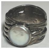 STERLING SILVER SIZE9 RING 13.70GRS