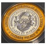 $10 - .999 FINE SILVER GAMING TOKEN