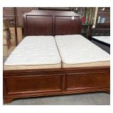 11 - KING BED WITH MATTRESS SET