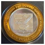 $10 - .999 FINE SILVER GAMING TOKEN