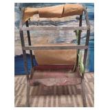 11 - VINTAGE DOUBLE-TIER PAPER DISPENSER RACK