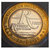 $10 - .999 FINE SILVER GAMING TOKEN