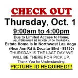 AUCTION PICK UP DAY & HOURS