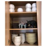 N1 - LOT OF CERAMIC BOWLS, ELEPHANT FIGURINES
