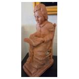 N1 - VINTAGE TERRA COTTA FIGURE  (L276)