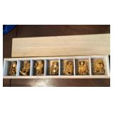 N1 - LOT OF MINIATURE CARVED WOODEN FIGURINES