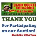 THANK YOU FOR PARTICIPATING ON OUR ONLINE AUCTION