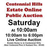 WELCOME TO OUR SAT. @10am ONLINE PUBLIC AUCTION