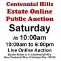 Sat.@10am - West Centennial Estate Online Auction 10/3