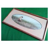 513 - COUNTRY FOLK ART FRAMED 9X17" (P51)