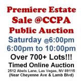 WELCOME TO OUR SAT. @6pm ONLINE PUBLIC AUCTION