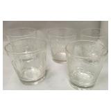513 - (5) VINTAGE NORITAKE SASAKI  CRYSTAL GLASSES