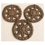 513 - THREE PIECES WALL DECOR 15"DIA EA (N13)
