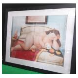 513 - LUCIAN FREUD ART FRAMED30X36" (P8)
