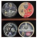 S3 - COLLECTION OF VGK HOCKEY PUCKS (B52)