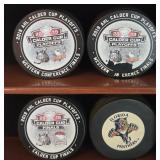S3 - COLLECTION OF AHL HOCKEY PUCKS (B22)