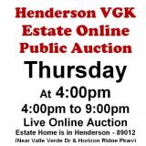 WELCOME TO OUR THUR. @4pm ONLINE PUBLIC AUCTION