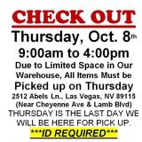 AUCTION PICK UP DAY & HOURS