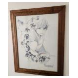 502 - ROSAMOND ARTWORK FRAMED 24X21"