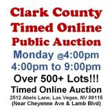 WELCOME TO OUR MON. @4pm ONLINE PUBLIC AUCTION